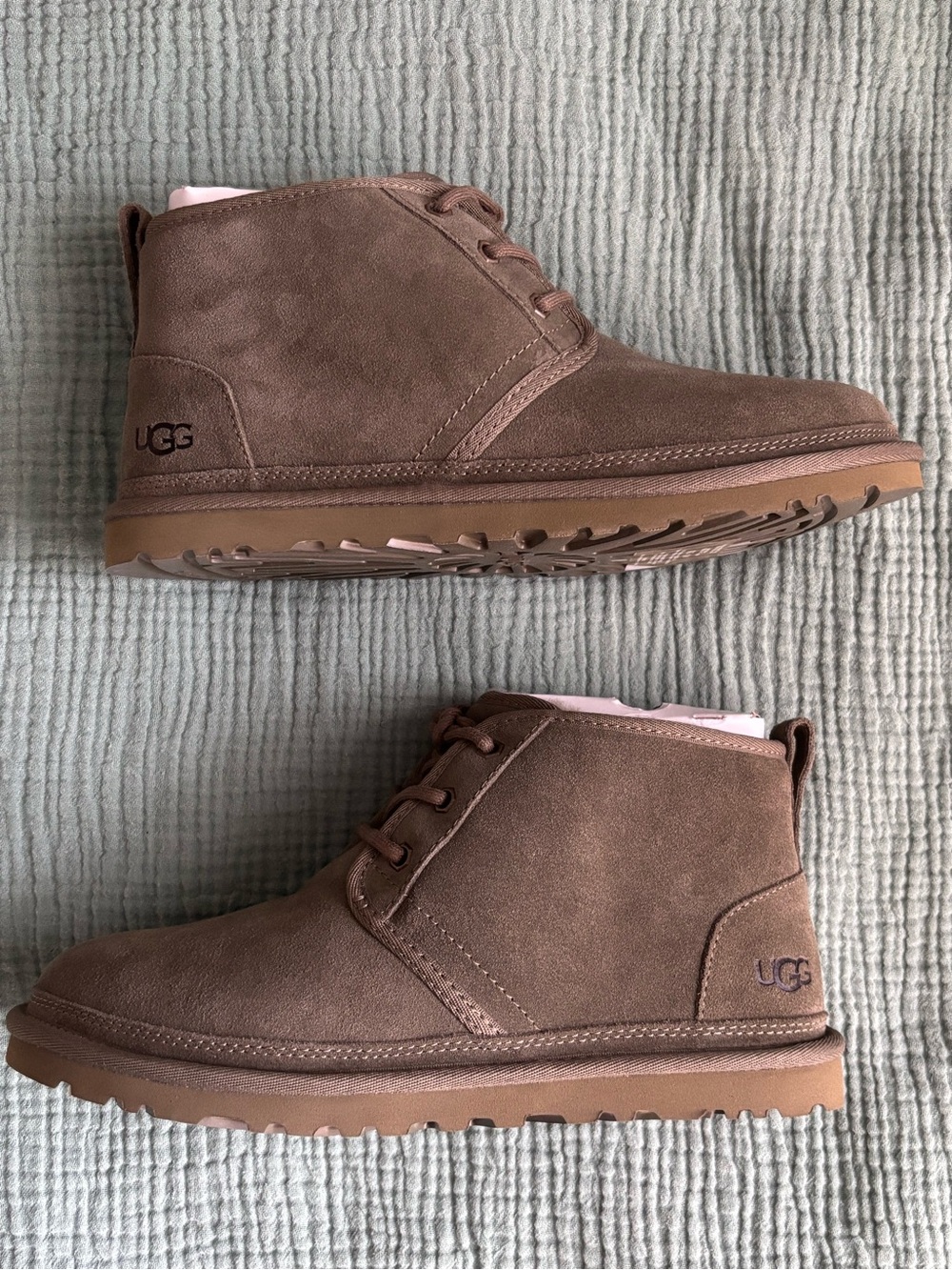 UGG Women’s Olive Green Suede Lace Up Ankle Boots